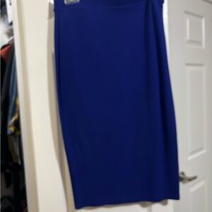 Forever 21 Blue Pencil Skirt Knee-Length Cocktail